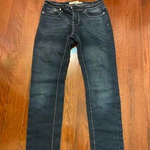 Dark blue jeans